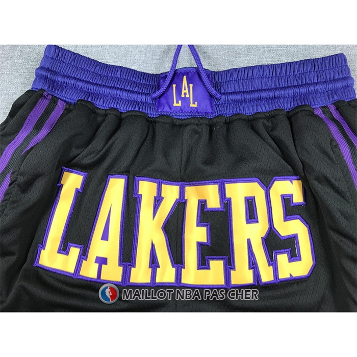Short Los Angeles Lakers Ville Just Don 2023-24 Noir